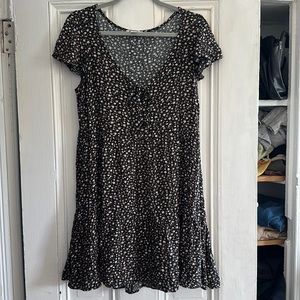 American Eagle black floral dress